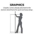60 Premium Silver Retractable Banner Stand - Retractable Banner Stands