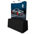 6ft Curved Tabletop Tension Fabric Display - Tabletop Tension Fabric Displays