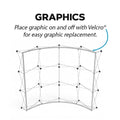 8ft x 7.5ft Curved Pop Up Display - Fabric Pop Up Displays
