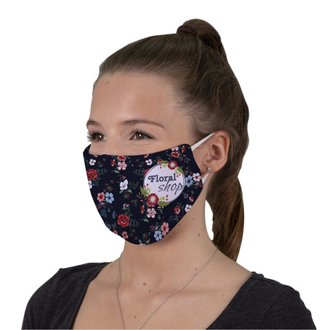 Adult Size Custom Printed Branded Face Mask Coverings | Pack of 12 - Face Masks