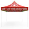 Canopy Top Graphic for 10ft Pop Up Canopy Tents