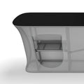 Curved Acrylic Shelf for Curved Tension Fabric Counters