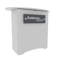 N3L Locking Storage Counter - White / Add Small Rectangle Standoff Graphic / No Case (Box Only) - Locking Cabinets