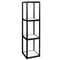 Twist-Lock Portable Showcase Display Cabinet Tower with 3 Shelves - No Printed Side Panels